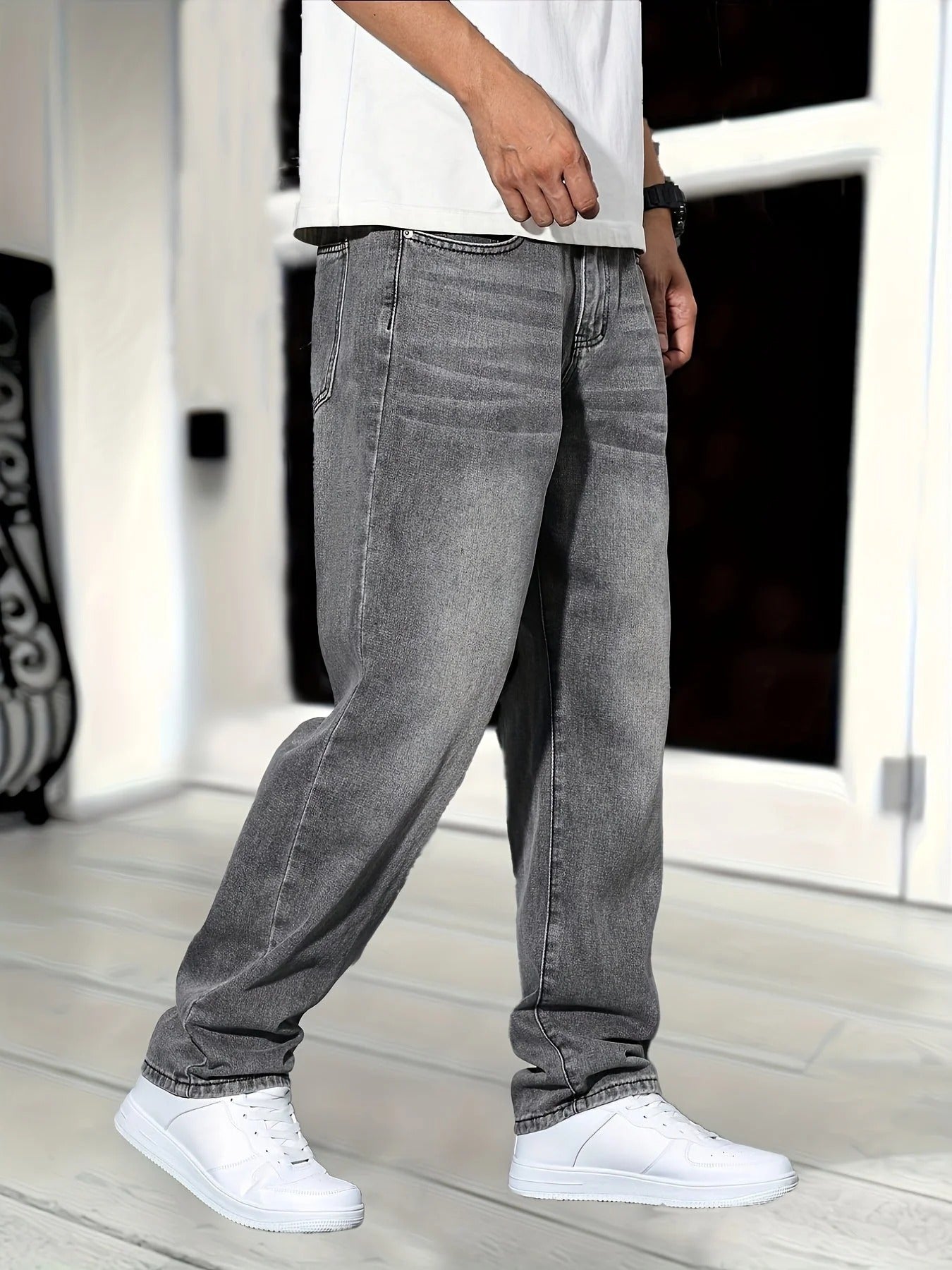 Klassieke Heren Jeans – Thijs | Denim Broek met Rechte Pasvorm en Comfortabele Stretch