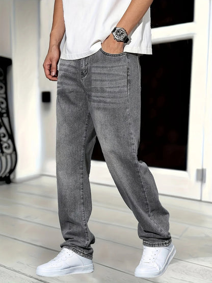 Klassieke Heren Jeans – Thijs | Denim Broek met Rechte Pasvorm en Comfortabele Stretch