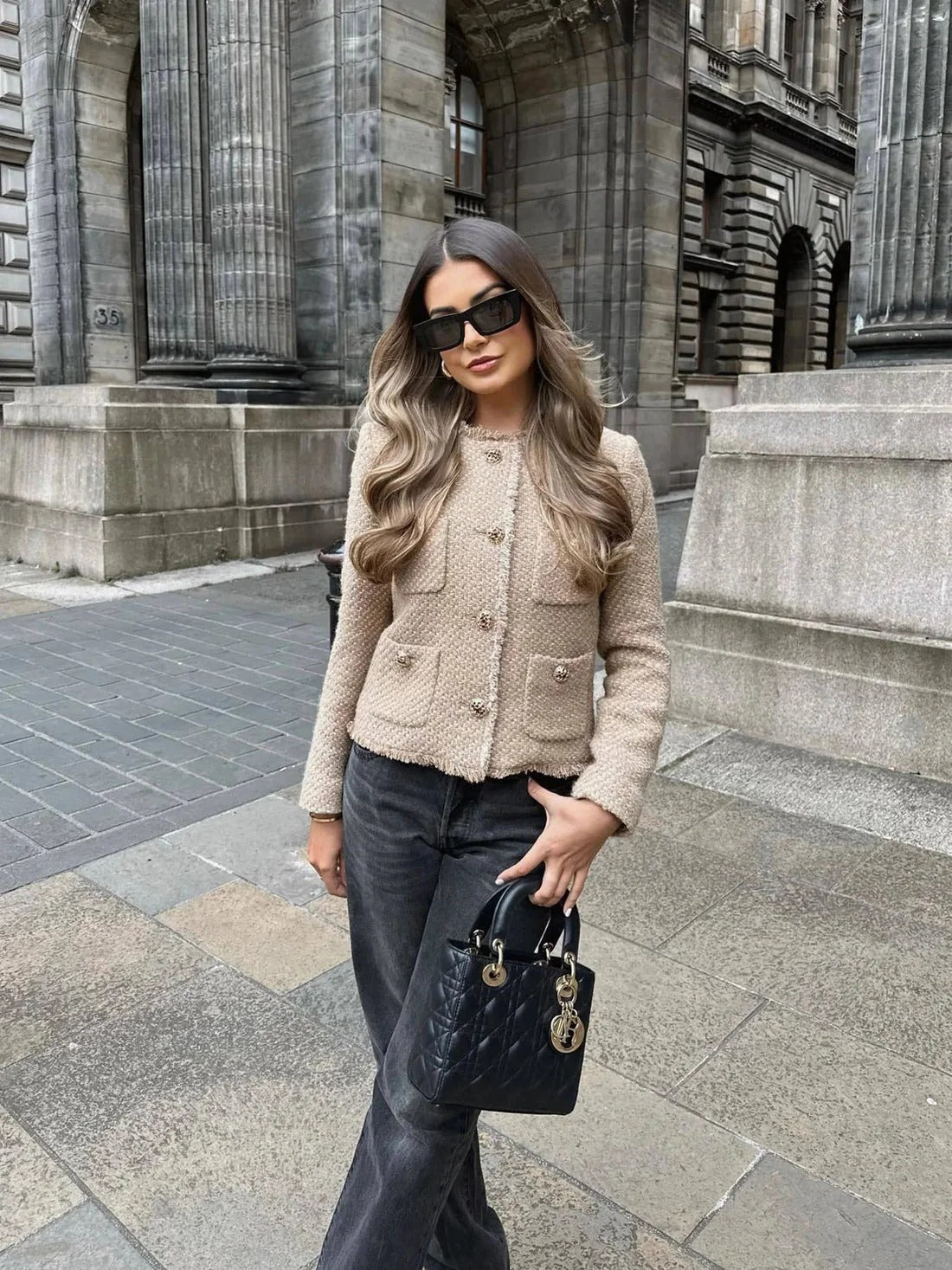 Tweed Jasje voor Dames | Klassiek en Elegant Blazerjack met Tijdloze Look
