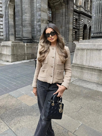 Tweed Jasje voor Dames | Klassiek en Elegant Blazerjack met Tijdloze Look