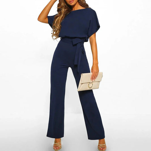 Dames Jumpsuit met Tailleband | Elegante en Comfortabele One-Piece Outfit voor Zomer of Avond