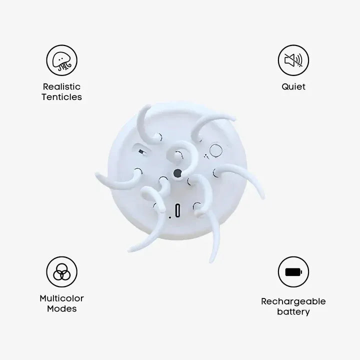 Slimme LED Kwallenlamp met Kleurrijke Verlichting | Bewegende Sfeerlamp met Realistisch Water Effect – JellyGlow Smart