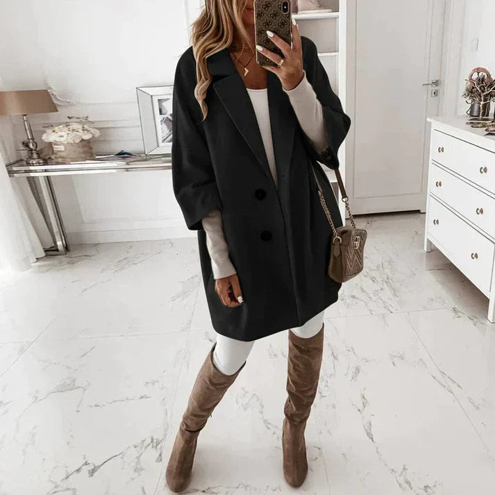 Stijlvolle Trenchcoat Met Knoopsluiting | Lang
