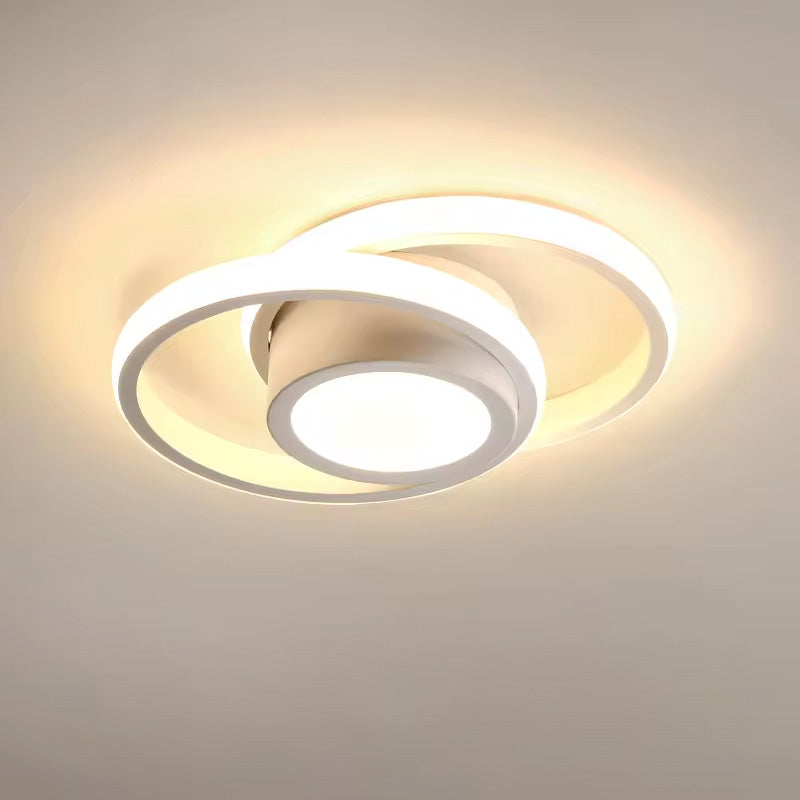Minimalistische LED Plafondlamp met Dubbele Ring | Modern Design voor Woonkamer of Slaapkamer – TwinHalo LED