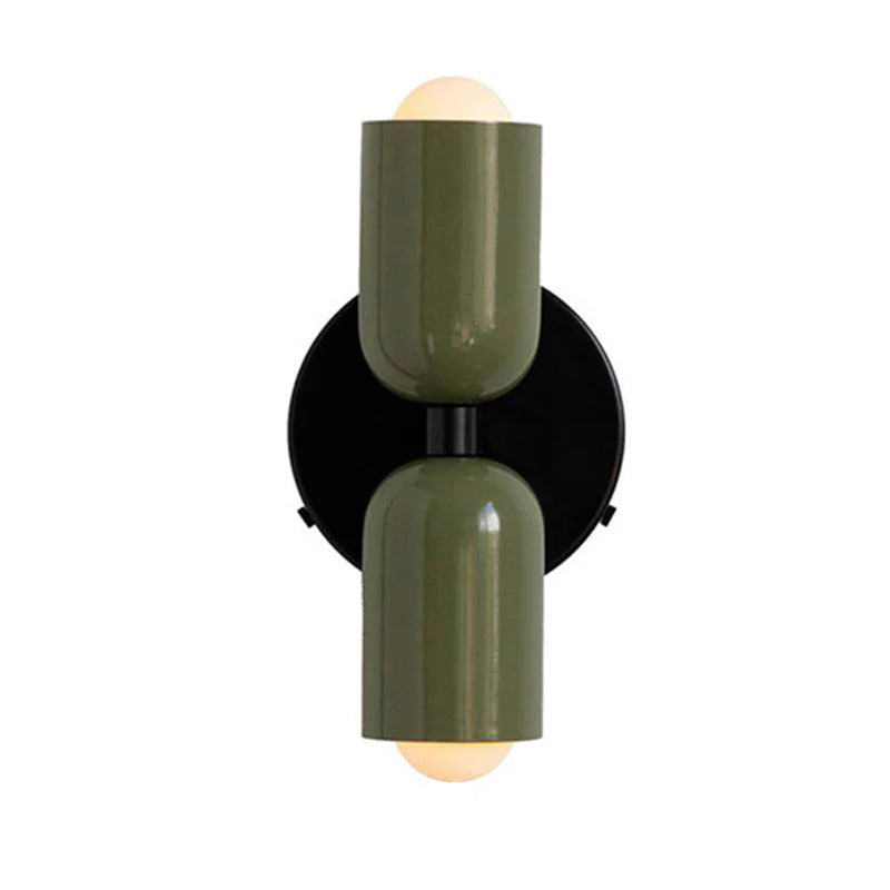 Dubbele Wandlamp in Vintage Stijl | Korte Moderne LED Wandverlichting voor Bijkeuken of Hal – TwinGlow Retro