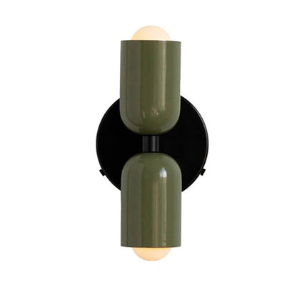 Dubbele Wandlamp in Vintage Stijl | Korte Moderne LED Wandverlichting voor Bijkeuken of Hal – TwinGlow Retro