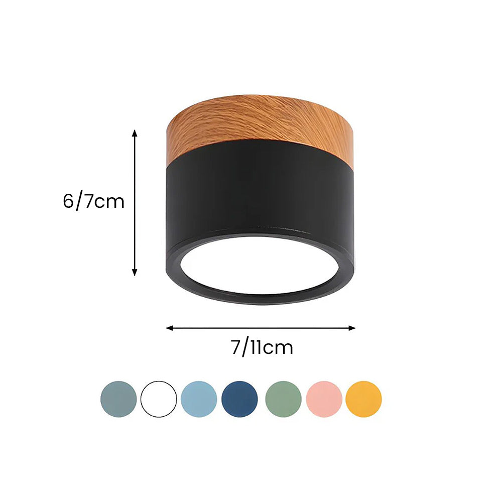 Kleine Cilinder Plafondlamp | Moderne Flush Mount Lamp voor Hal, Toilet of Overloop – MiniTube Ceiling Light
