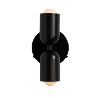 Dubbele Wandlamp in Vintage Stijl | Korte Moderne LED Wandverlichting voor Bijkeuken of Hal – TwinGlow Retro