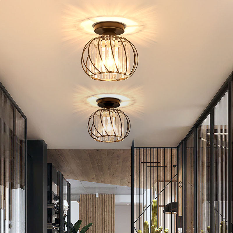 Nordic Luxe Plafondlamp van Glas | Designlamp voor Hal, Gang of Overloop – ScandiLuxe Glow