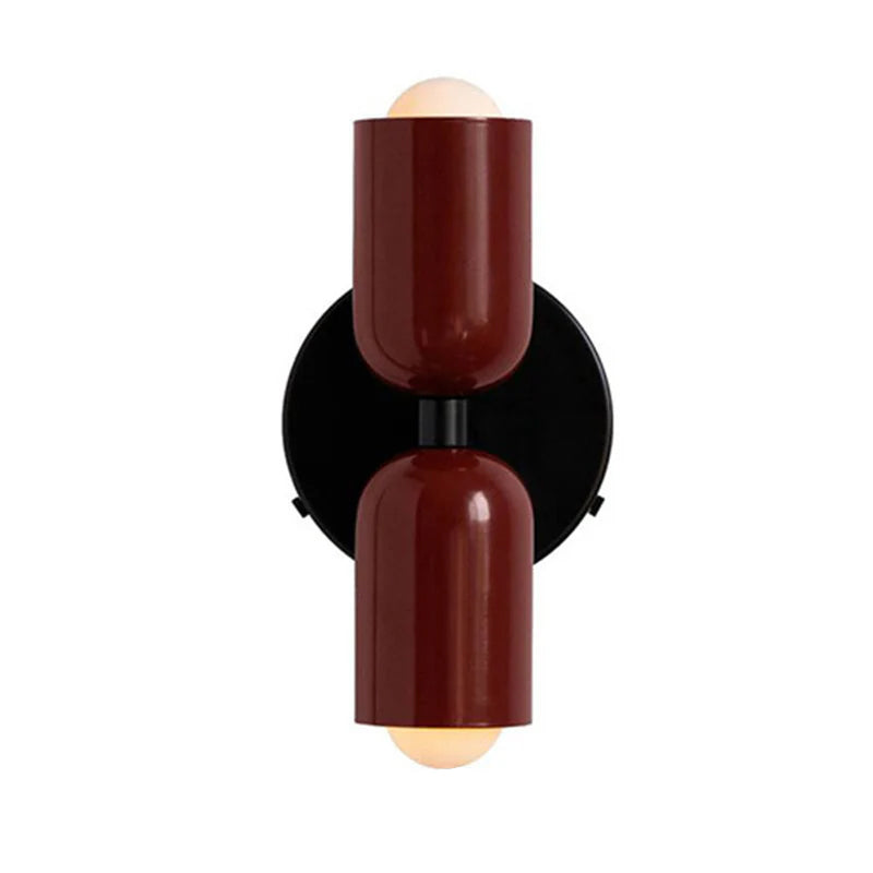 Dubbele Wandlamp in Vintage Stijl | Korte Moderne LED Wandverlichting voor Bijkeuken of Hal – TwinGlow Retro