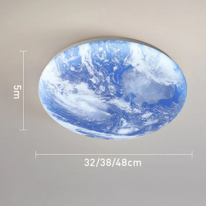 Art Deco Ronde LED Plafondlamp met Maanlicht Effect | Sfeervolle Verlichting voor Woonkamer – LunaDeco Ceiling Light