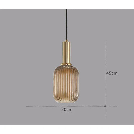 Hanglamp van Gekleurd Glas | Vintage & Decoratief Design voor Woonkamer of Eetkamer
