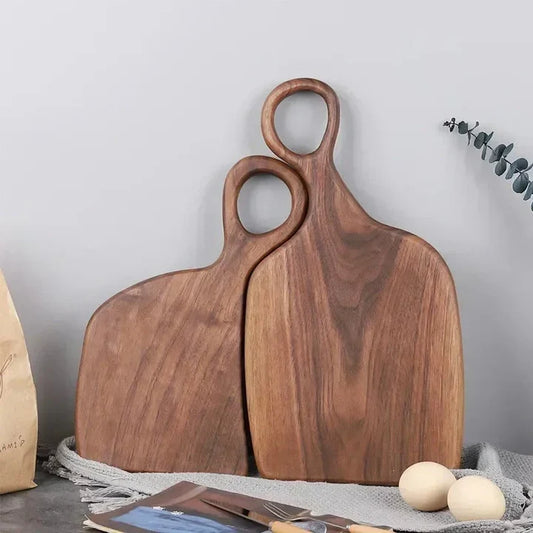 2-Pack Walnoothouten Snijplanken – Stijlvol & Duurzaam Keukengerei – Nutralis