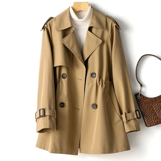 Stijlvolle Trenchcoat Met Knopen | Kort