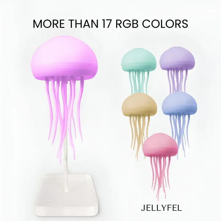 Slimme LED Kwallenlamp met Kleurrijke Verlichting | Bewegende Sfeerlamp met Realistisch Water Effect – JellyGlow Smart