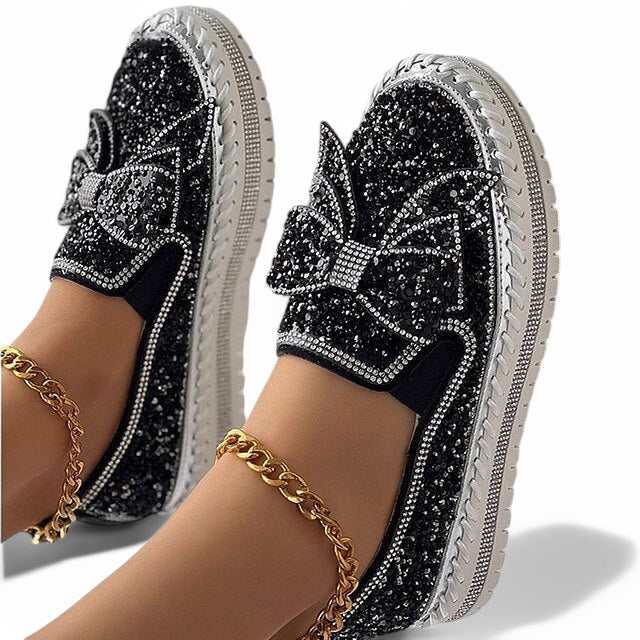 Isabelle - Glinsterende Instapsneakers met Strass voor Dames