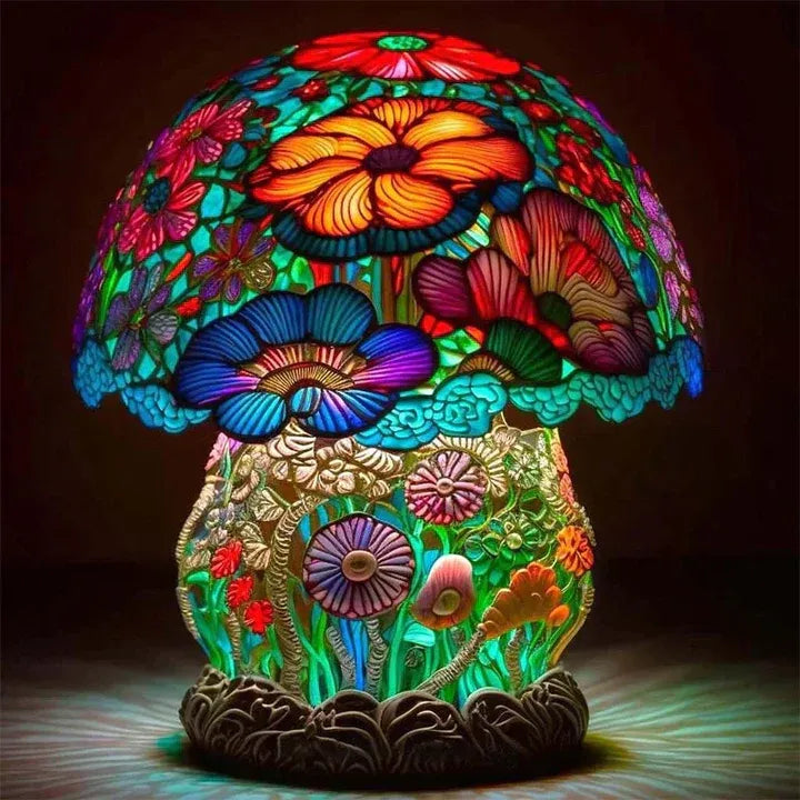 Glas-in-Lood Tafellamp | Prachtige en Rustgevende Sfeerverlichting met Klassiek Design – StainedGlow