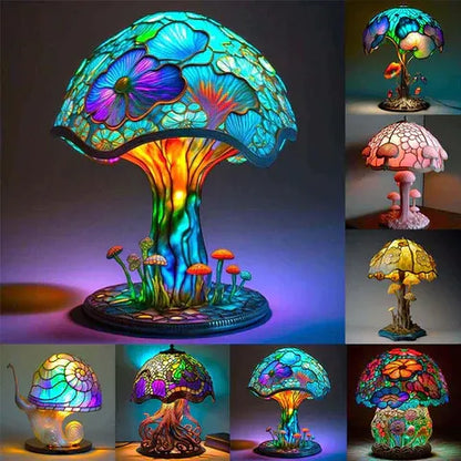 Glas-in-Lood Tafellamp | Prachtige en Rustgevende Sfeerverlichting met Klassiek Design – StainedGlow