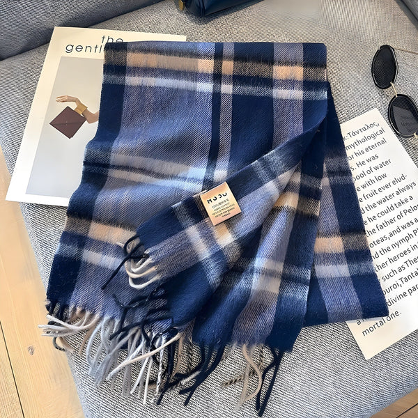 Wintersjaal met Ruitjesmotief | Perfect voor Dames in de Herfst en Winter